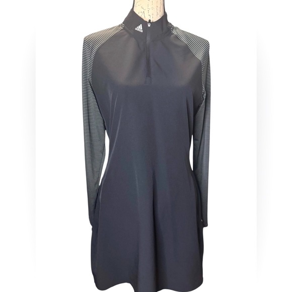 Adidas Women's Black Long Sleeve Dress - Picture 1 of 7